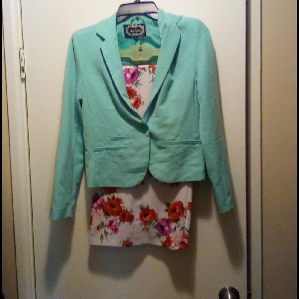 Blazer and skirt set